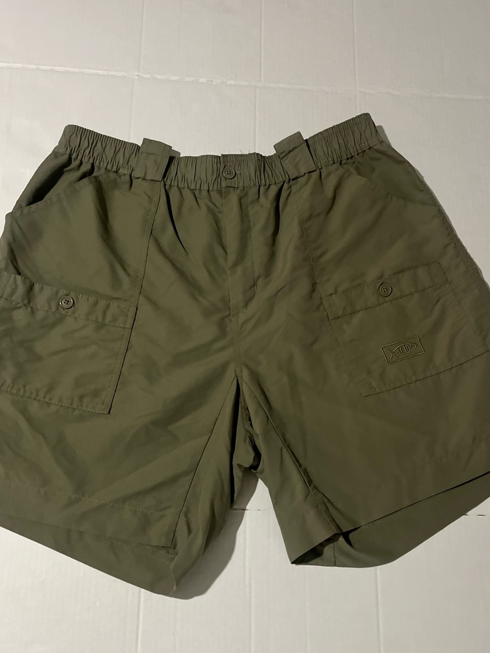 AFTCO Olive Green Cargo Shorts